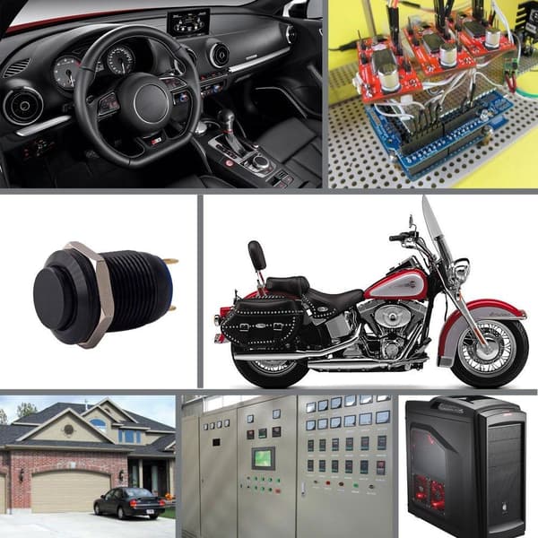 Trykkknappbryter Industrielle brytere Releer