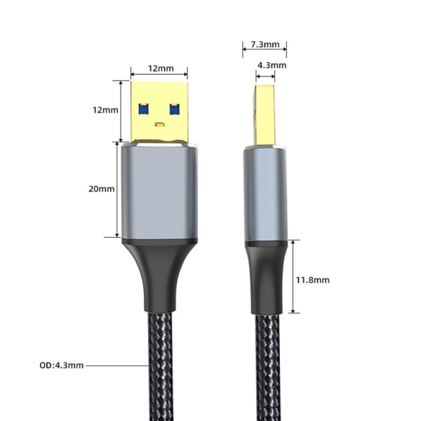 USB 3.0 -kaapeli, tyyppi A uros-uros 2M 2m