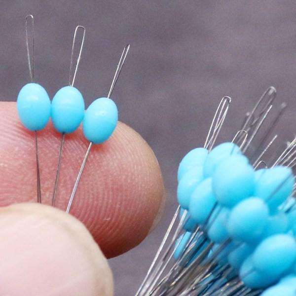 200 st Fishing Bobber Stopper oliv gummiböna BLÅ L(2,0-5,0) Blue L(2.0-5.0)-L(2.0-5.0)