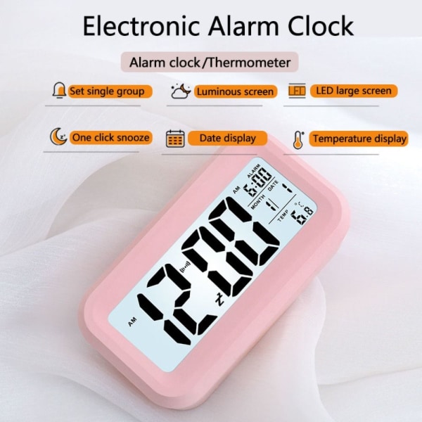 Väckarklocka Elektronisk klocka BLÅ UPPLADDNINGSBAR UPPLADDNINGSBAR Blue Rechargeable-Rechargeable