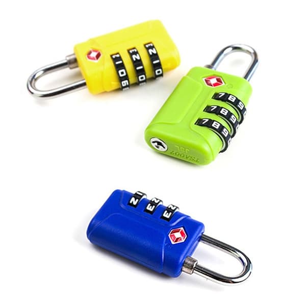 3-siffrigt kombinationslås Customs Password Lock BLÅT Blue