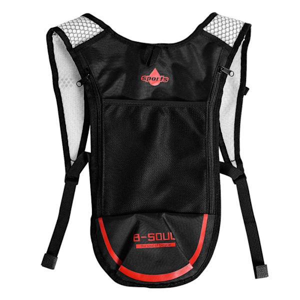 Riderygsæk Hydration Rygsæk RØD UDEN VANDPOSE Red Without Water Bag-Without Water Bag