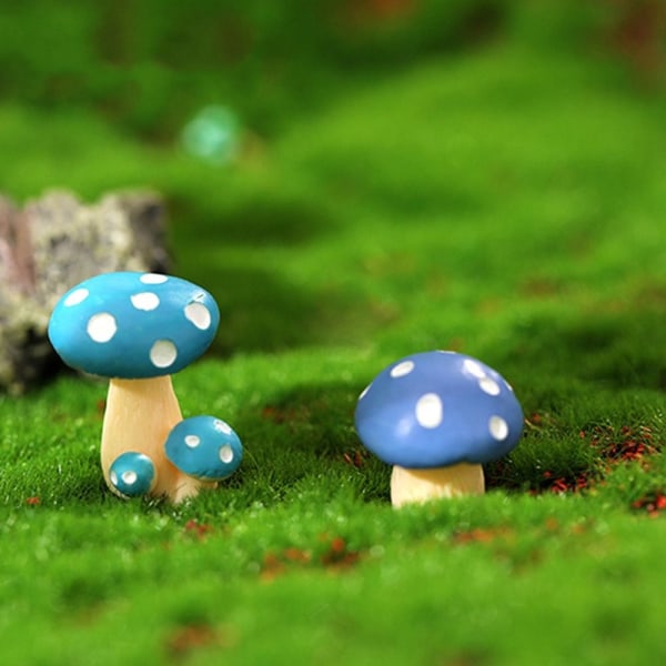 Miniatyr svampprydnad Mushroom Bush Microlandscape