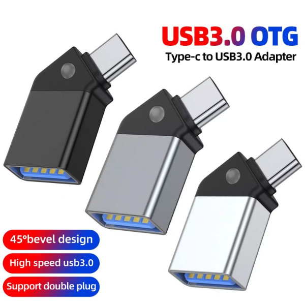OTG Adapter Type-C til USB 3.0 GRÅ Grey