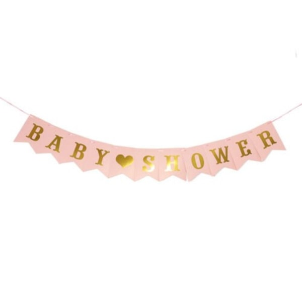 Pappersbanner Baby Shower BLÅ blue