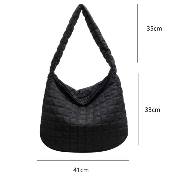 Skuldertaske Puffy Håndtaske BRUN Brown