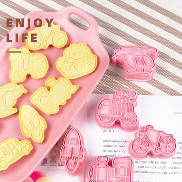 8st/ set Form 3D Cookie Cutter Mould