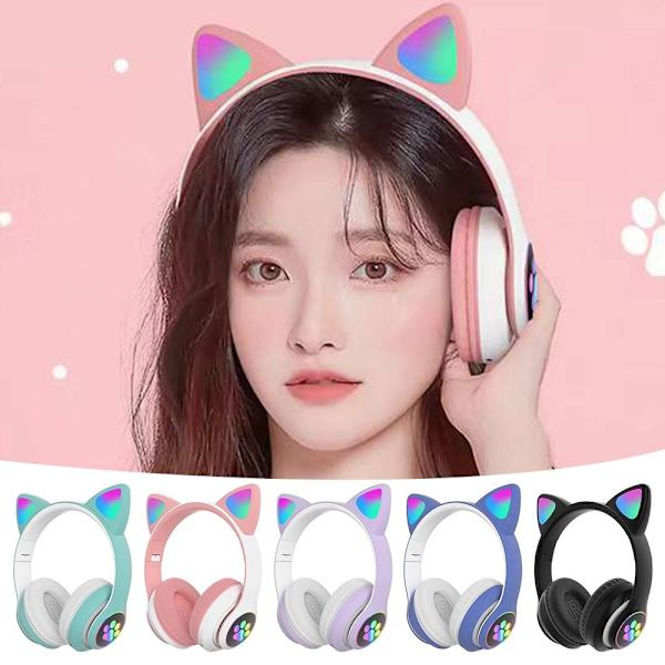 Bluetooth kuulokkeet pelikuulokkeet PURPLE Purple