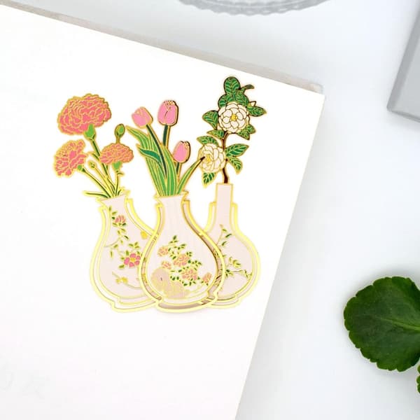 Söt bokmärken blomma