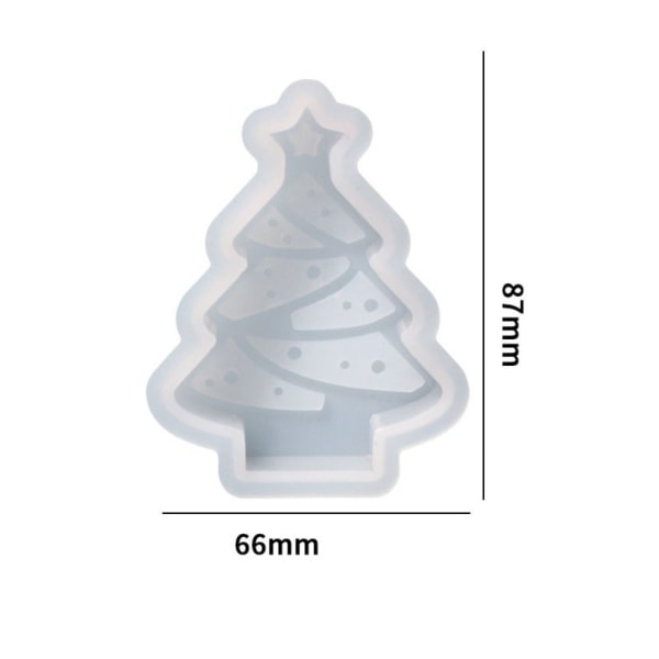 Snowflake Ljus Silikon Mould JULTRÄD Christmas tree