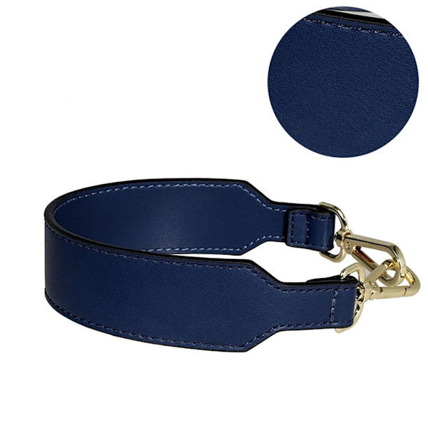 Læder håndtaske strop Firkantet clutch taske håndtag BLÅ blue