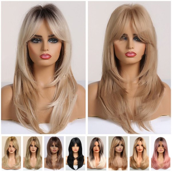Kvinder paryk blond 7 7 7