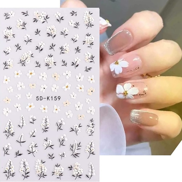 Nail Art-klistremerker preget 3 3 3