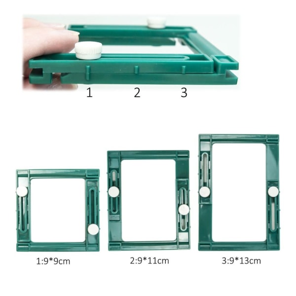 Tofs Maker Square Plast Justerbart Tofs Tool