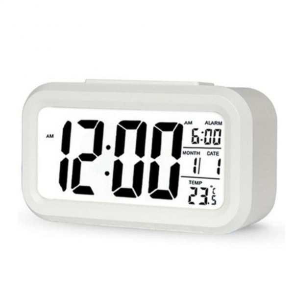 Alarmknapp Klocka Desktopklocka VIT White