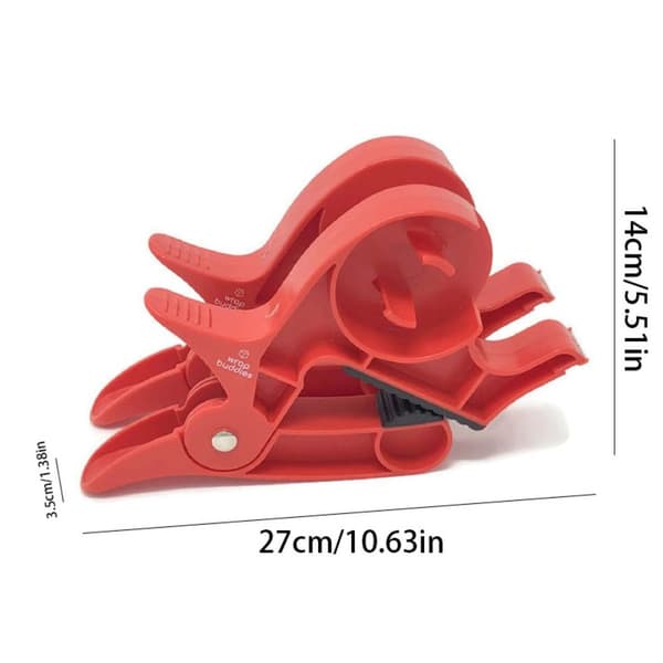 1/2STK Wrap Buddies Wrap Clips GRÅ 2STK 2STK grey 2pcs-2pcs