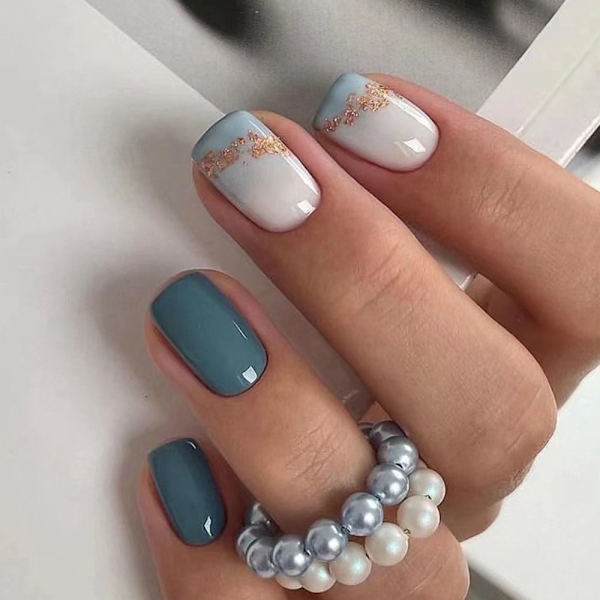 24 stk False Nails Short Square W330 W330 W330