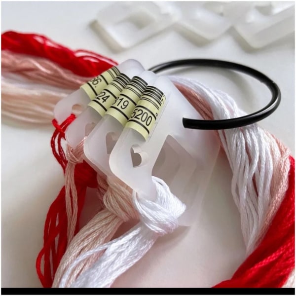 Broderi Floss Organize Akryl Viklebrett TRANSPARENT Transparent