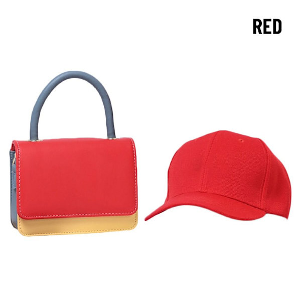 Crossbody-veske og hattedress håndveske RØD red