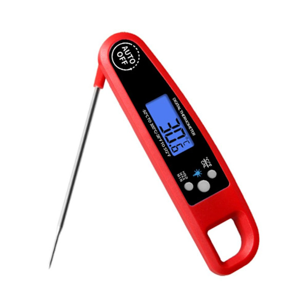 Instant Read Digital Meat Thermometer Meater Thermometer PUNAINEN red black