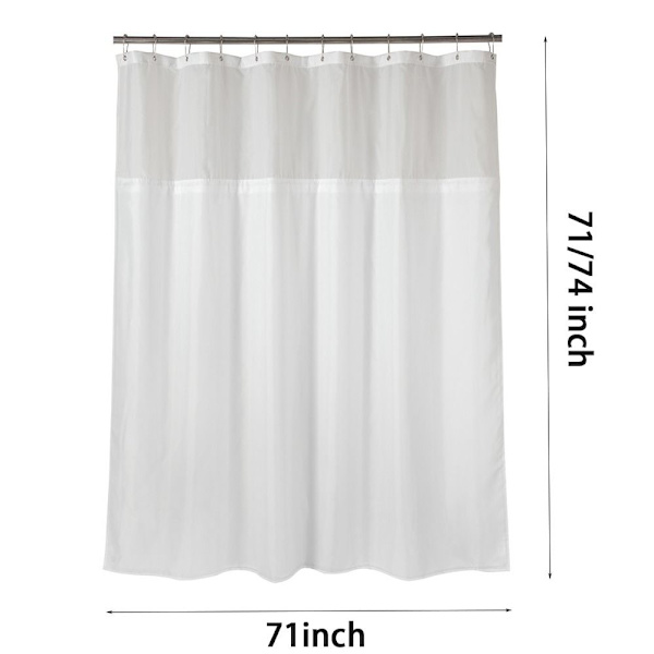 Suihkuverhon cover VALKOINEN 71X74TUUMA white 71x74inch
