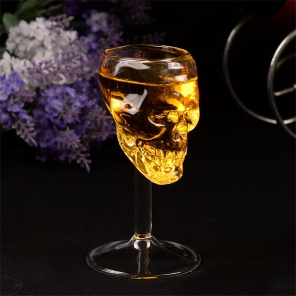 Creative Transparent Skull Beer Wine Cup Glas Rödvin Cup