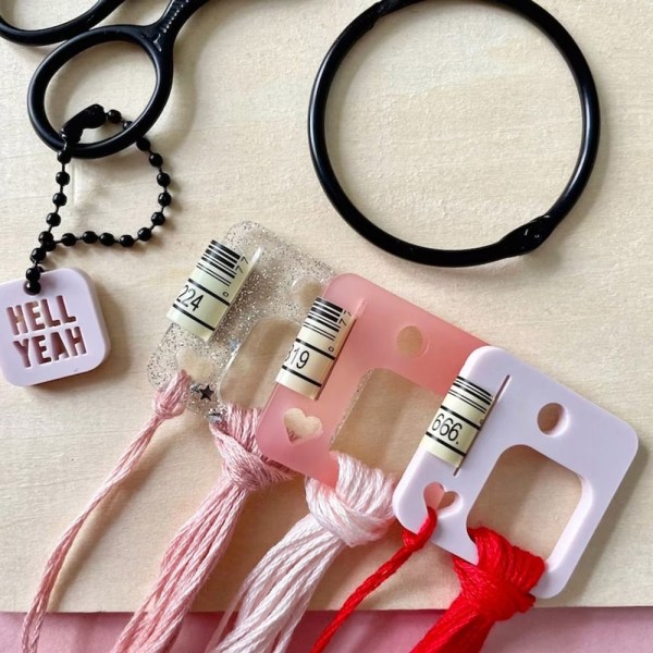 Broderi Floss Organize Akryl Viklebrett TRANSPARENT Transparent