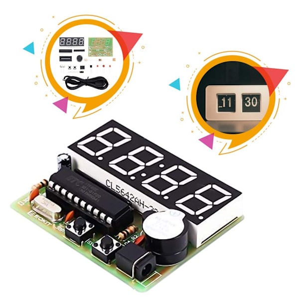 Multifunktionell digital klocksats Svetsövningar DIY Circuit