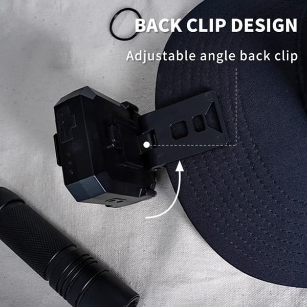 Hodelykter Cap Clip Hodelykt SVART black