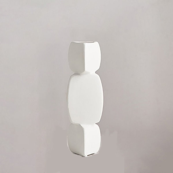 Minimalistisk Vase Svart Vase HVIT B B white B-B