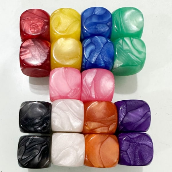 10 Stk/sæt DND Terninger Polyhedral Terninger SORT SORT Black