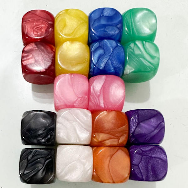 10st/ set DND-tärningar Polyedriska tärningar VIT VIT White