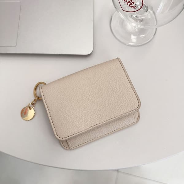 Kort damepung BEIGE beige