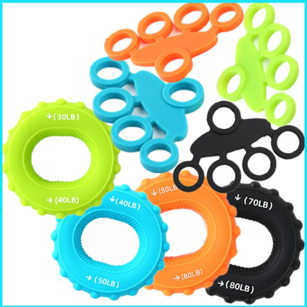 Grip Ring Trainer Finger Tension Set MUSTA black
