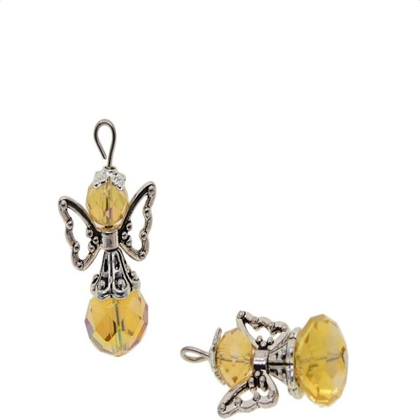 Crystal Dangle Charms Dangle Charms Angel Wing Charm