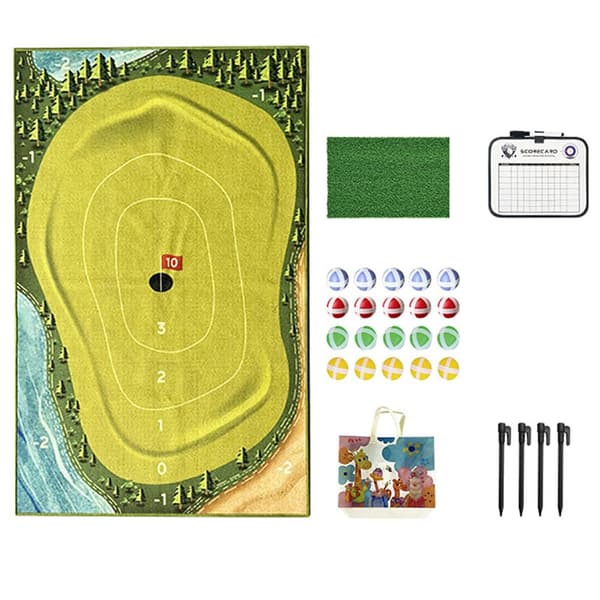 Casual Golf Game Set Golf Training Hitting Mat