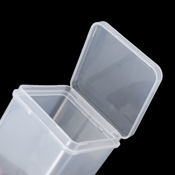 Små förvaringsboxpärlor Behållare 4X4X4.7CM 4x4x4.7cm