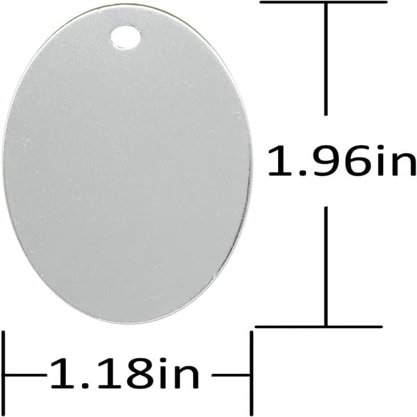 Aluminiumbrickor Stämplingsämnen Tomma Brickor