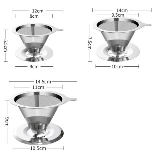 Kaffefilter Kaffe Drip Mesh 600 MESHL-NO BASE L-NO BASE 600 MeshL-No Base