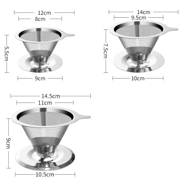 Kaffefilter Kaffe Drip Mesh 600 MESHM-MED BASE M-MED BASE 600 MeshM-With Base