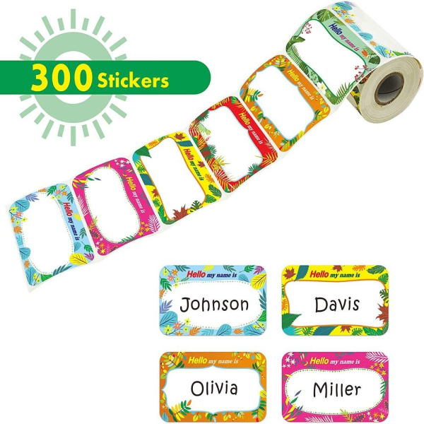 300 Stk Stickers Selvklæbende Multi Purpose Sticky