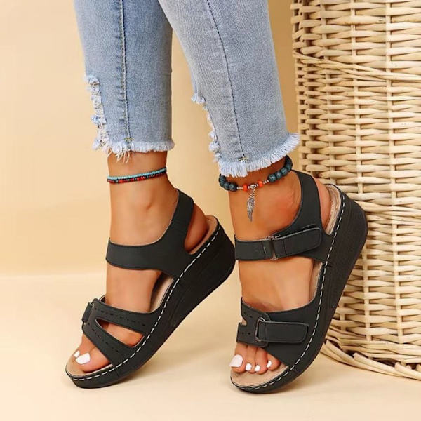 Slingback Shoes Sandaler SVART 37/UK 4 black 37/UK 4