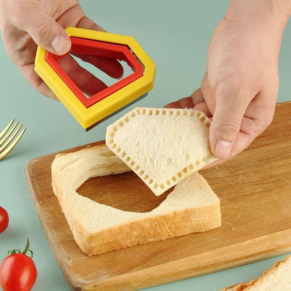 Sandwich Cutter Sæt Sandwich Forme HEXAGON HEXAGON Hexagon