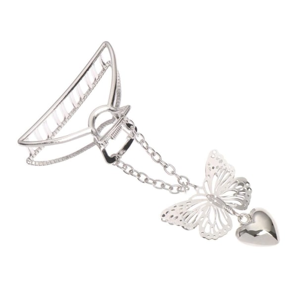 4st Metallhårgrepp Goth Butterfly Love Pendant Hair Claws