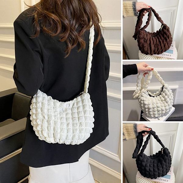 Crossbody Axelväskor Handväskor VIT white