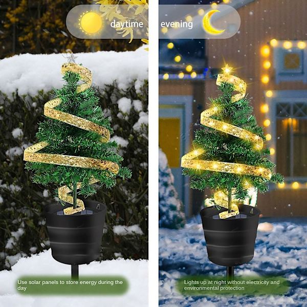 Solar Julgran Jul LED Ljus Träd FÄRG LJUS FÄRG COLOR LIGHT