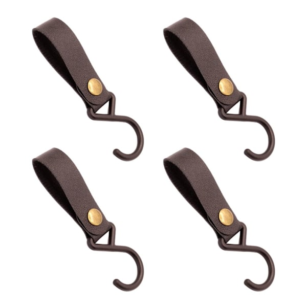 4st PU-läderkrokar Campingstativ 4 4 4