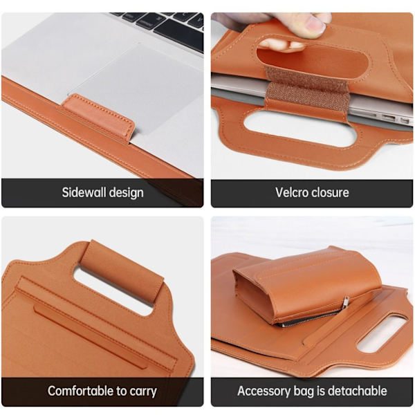 Sleeve Bag Case Notebook Cover GRÅ 13 14 TOMMER 13 14 TOMMER grey 13 14 inch-13 14 inch