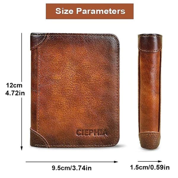 Herr Trifold Plånböcker Herr Vintage Tunna Plånböcker BRUN Brown