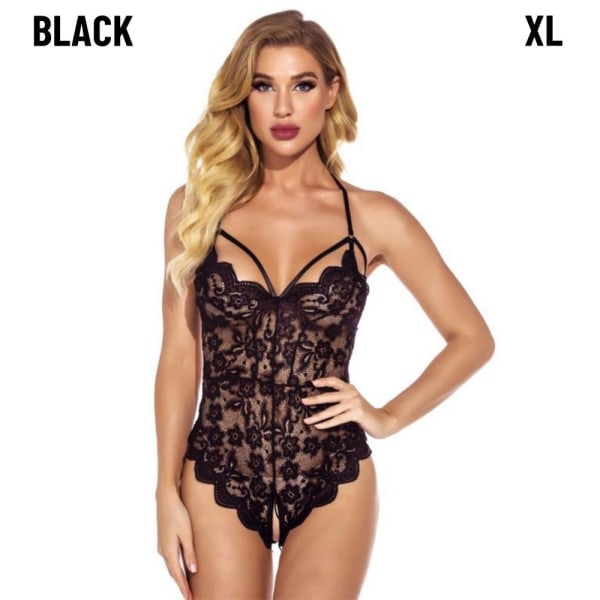 Lace Bodys Undertøy Natttøy-Undertøy SVART XL black XL